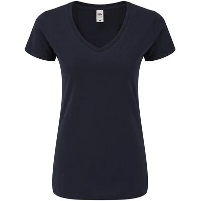 T-shirt col en V femme Fruit of the Loom Iconic 150 Bleu XL - Publicité T-shirt col en V femme Fruit of the Loom Iconic 150 Bleu XL - Publicité
