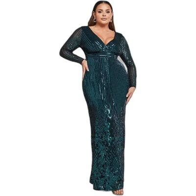 Robe moulante femme Goddiva Sequin Vert 50 Tall - Publicité Robe moulante femme Goddiva Sequin Vert 50 Tall - Publicité