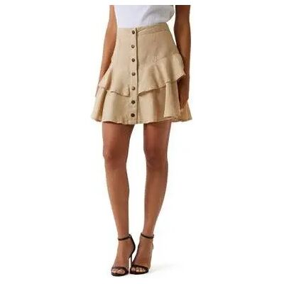 Mini jupe femme Guess Dena Beige 32 - Publicité Mini jupe femme Guess Dena Beige 32 - Publicité