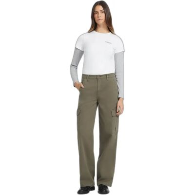 Pantalon cargo femme Guess Gj Vert 25x30 - Publicité Pantalon cargo femme Guess Gj Vert 25x30 - Publicité