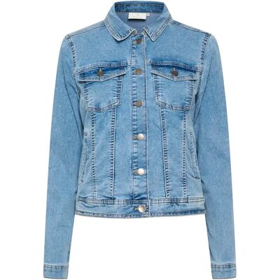 Veste en jean femme KAFFE Vicky Bleu 36 - Publicité Veste en jean femme KAFFE Vicky Bleu 36 - Publicité