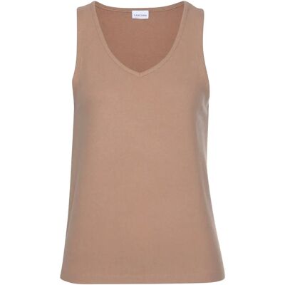 Débardeur femme Lascana Loungewear Strick Beige M - Publicité Débardeur femme Lascana Loungewear Strick Beige M - Publicité