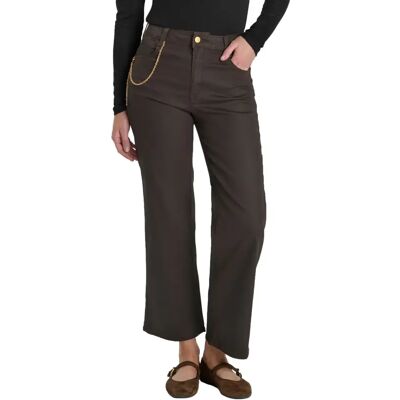 Jeans Wide Leg femme Le Temps des cerises Pulp High 24C Clea Marron 34 - Publicité Jeans Wide Leg femme Le Temps des cerises Pulp High 24C Clea Marron 34 - Publicité
