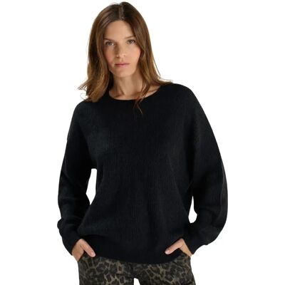 Pull manches longues femme Le Temps des cerises Zelena Marron S - Publicité Pull manches longues femme Le Temps des cerises Zelena Marron S - Publicité