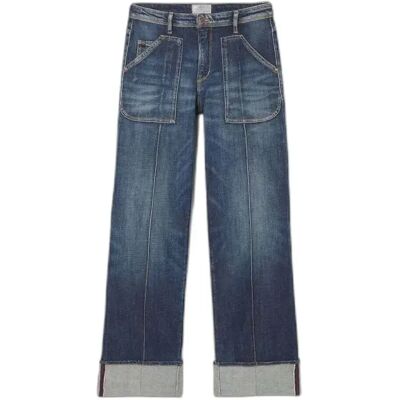 Jeans Wide Leg femme Le Temps des cerises 400/28 Revers Bleu 24 - Publicité Jeans Wide Leg femme Le Temps des cerises 400/28 Revers Bleu 24 - Publicité