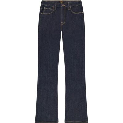 Pantalon en velours femme Lee Breese Boot Bleu 28x33 - Publicité Pantalon en velours femme Lee Breese Boot Bleu 28x33 - Publicité