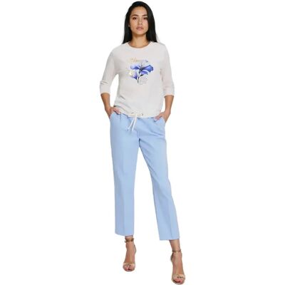 T-shirt manches longues femme Moodo L-TS-4906 Blanc 44 - Publicité T-shirt manches longues femme Moodo L-TS-4906 Blanc 44 - Publicité