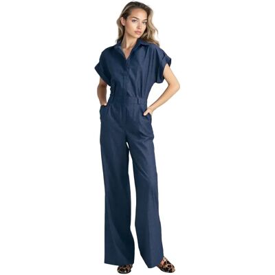 Combinaison en jean femme Nife Bleu 36 - Publicité Combinaison en jean femme Nife Bleu 36 - Publicité