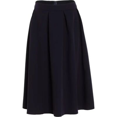 Jupe midi plissée femme Nife Bleu 40 - Publicité Jupe midi plissée femme Nife Bleu 40 - Publicité
