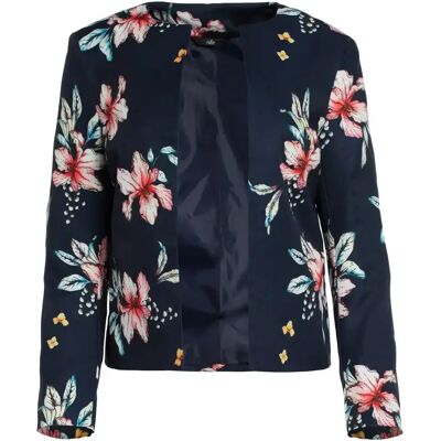 Veste sans col femme Nife Bleu 42 - Publicité Veste sans col femme Nife Bleu 42 - Publicité