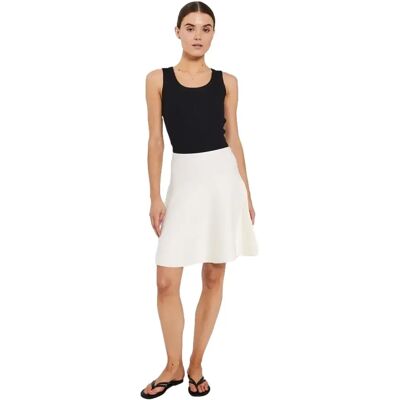 Jupe courte en maille femme Norr Als Blanc 42 - Publicité Jupe courte en maille femme Norr Als Blanc 42 - Publicité