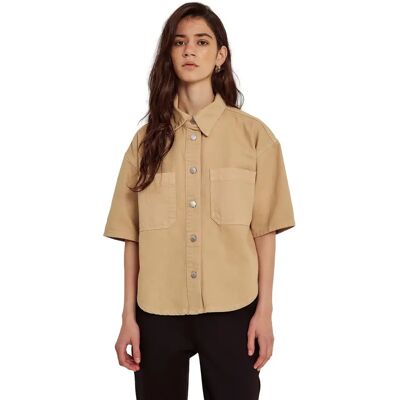 Surchemise en jean femme Norr Kenzie Beige 44 - Publicité Surchemise en jean femme Norr Kenzie Beige 44 - Publicité