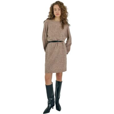 Robe pull femme Norr Halli Beige 42 - Publicité Robe pull femme Norr Halli Beige 42 - Publicité