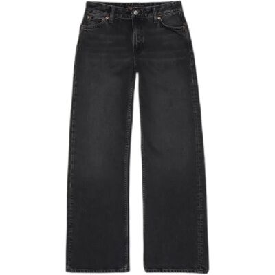 Jeans Loose femme Nudie Jeans Wide Heidi Slow Black Noir 24x32 - Publicité Jeans Loose femme Nudie Jeans Wide Heidi Slow Black Noir 24x32 - Publicité