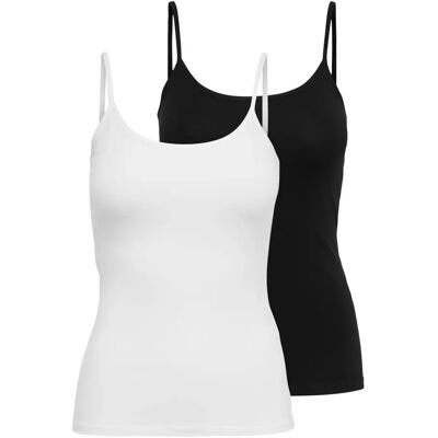 Débardeurs femme Only Onllove (x2) Noir XL - Publicité Débardeurs femme Only Onllove (x2) Noir XL - Publicité