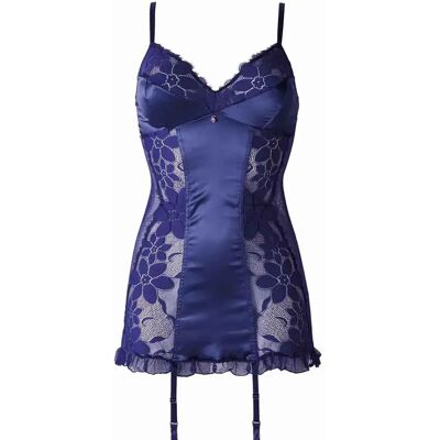 Robe nuisette femme Brigitte Bardot Backstage Bleu 42/44 - Publicité Robe nuisette femme Brigitte Bardot Backstage Bleu 42/44 - Publicité
