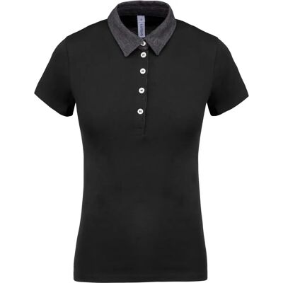 Polo femme Kariban Noir XL - Publicité Polo femme Kariban Noir XL - Publicité