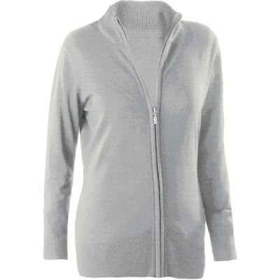 Cardigan femme zippé Kariban Gris XL - Publicité Cardigan femme zippé Kariban Gris XL - Publicité