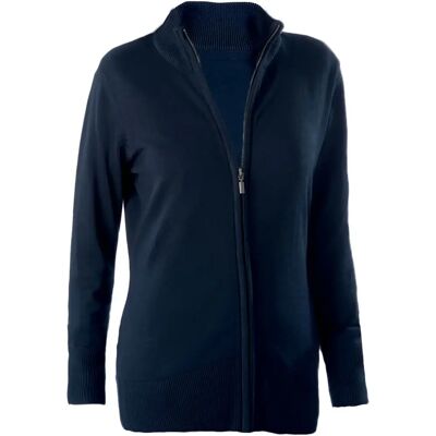 Cardigan femme zippé Kariban Bleu XL - Publicité Cardigan femme zippé Kariban Bleu XL - Publicité