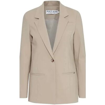 Blazer femme Pulz Jeans Bindy Beige 44 - Publicité Blazer femme Pulz Jeans Bindy Beige 44 - Publicité