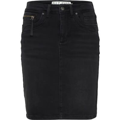 Jupe femme Pulz Jeans Karolina HW Noir 44 - Publicité Jupe femme Pulz Jeans Karolina HW Noir 44 - Publicité