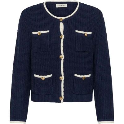 Cardigan femme Soaked in Luxury Nobilo Bleu XL - Publicité Cardigan femme Soaked in Luxury Nobilo Bleu XL - Publicité