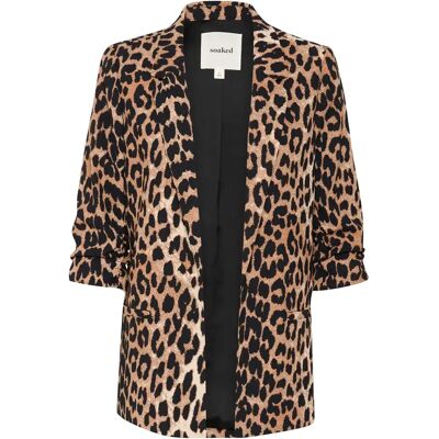 Blazer imprimé femme Soaked in Luxury Shirley Marron M - Publicité Blazer imprimé femme Soaked in Luxury Shirley Marron M - Publicité