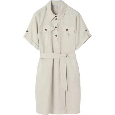 Robe courte femme Tatuum Jukita Beige 46 - Publicité Robe courte femme Tatuum Jukita Beige 46 - Publicité