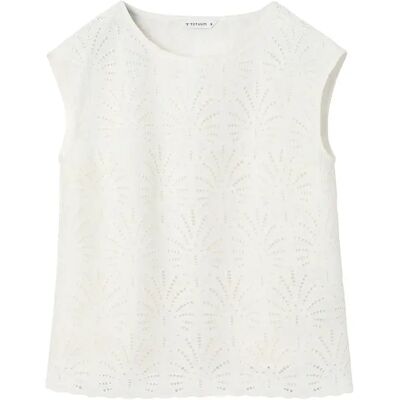 Blouse brodée femme Tatuum Basita Beige 34 - Publicité Blouse brodée femme Tatuum Basita Beige 34 - Publicité