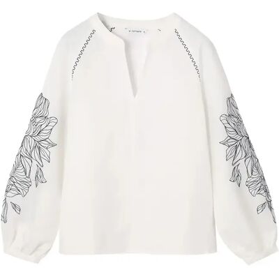 Blouse brodée femme Tatuum Konti Blanc 34 - Publicité Blouse brodée femme Tatuum Konti Blanc 34 - Publicité