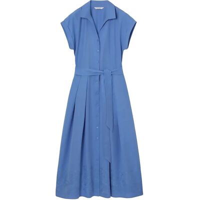 Robe chemise en lin femme Tatuum Sirena Bleu 38 - Publicité Robe chemise en lin femme Tatuum Sirena Bleu 38 - Publicité