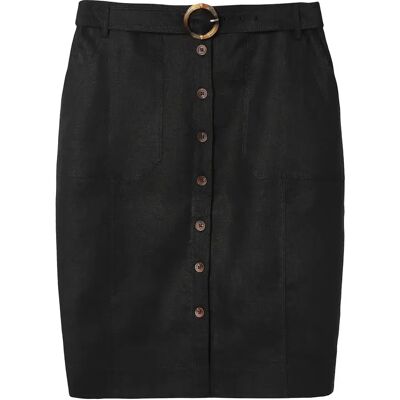 Jupe en lin avec ceinture femme Tatuum Soforita Noir 44 - Publicité Jupe en lin avec ceinture femme Tatuum Soforita Noir 44 - Publicité