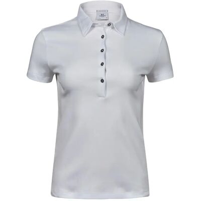 Tee Jays Polo en Coton Pima Blanc TJ1441 - Polo - Publicité Tee Jays Polo en Coton Pima Blanc TJ1441 - Polo - Publicité