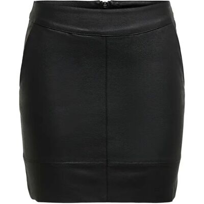 Jupe femme Only Base imitation cuir Noir 36 - Publicité Jupe femme Only Base imitation cuir Noir 36 - Publicité