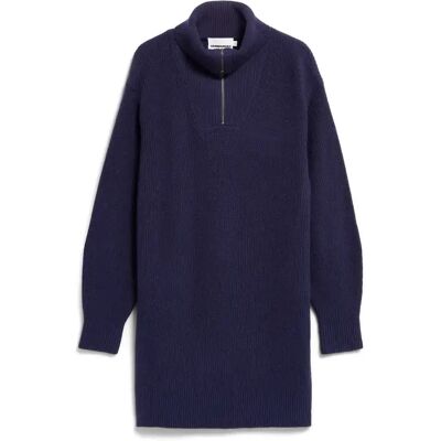Robe pull en maille côtelée femme Armedangels Bleu L - Publicité Robe pull en maille côtelée femme Armedangels Bleu L - Publicité