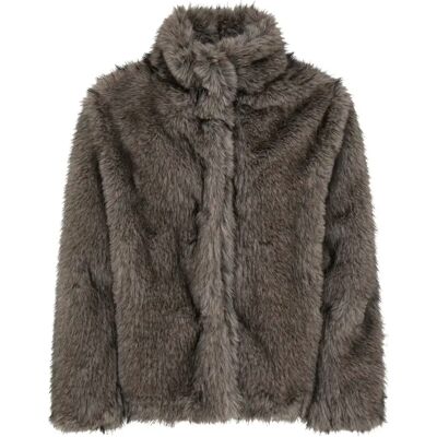 Veste en fausse fourrure femme b.young BYCeriko Beige 38 - Publicité Veste en fausse fourrure femme b.young BYCeriko Beige 38 - Publicité