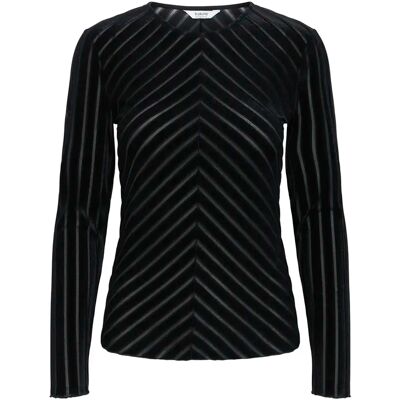 Blouse rayé manches longues femme b.young BYSHIRLEY Noir L - Publicité Blouse rayé manches longues femme b.young BYSHIRLEY Noir L - Publicité