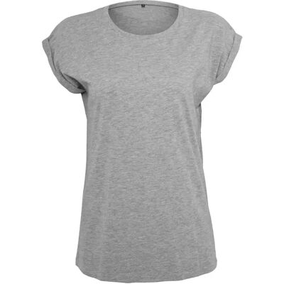 T-shirt à épaules dénudées femme Build Your Brand Gris M - Publicité T-shirt à épaules dénudées femme Build Your Brand Gris M - Publicité