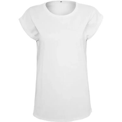 T-shirt à épaules dénudées femme Build Your Brand Blanc L - Publicité T-shirt à épaules dénudées femme Build Your Brand Blanc L - Publicité