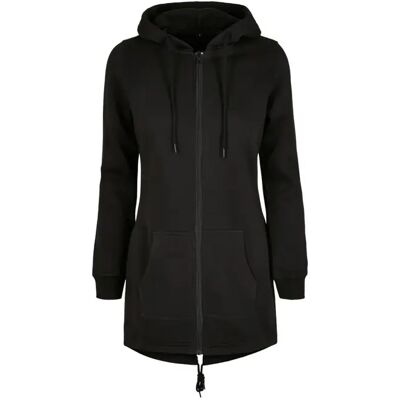 Sweatshirt à capuche long avec fermeture femme Build Your Brand Noir L - Publicité Sweatshirt à capuche long avec fermeture femme Build Your Brand Noir L - Publicité