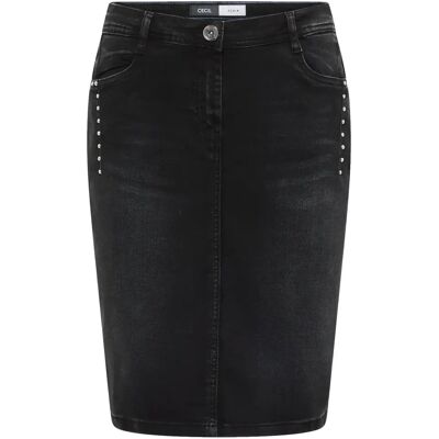 Jupe en jean femme Cecil Noir 30 - Publicité Jupe en jean femme Cecil Noir 30 - Publicité