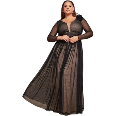 Robe femme Goddiva Corsage A-Line Noir 52 - Publicité Robe femme Goddiva Corsage A-Line Noir 52 - Publicité