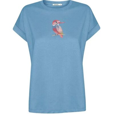 T-shirt femme Greenbomb Bird Look Loony Bleu S - Publicité T-shirt femme Greenbomb Bird Look Loony Bleu S - Publicité