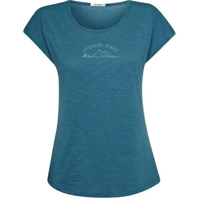 T-shirt femme Greenbomb Weekend Plans Cool Bleu XL - Publicité T-shirt femme Greenbomb Weekend Plans Cool Bleu XL - Publicité