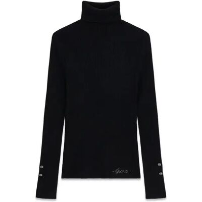 Pull col roulé femme Guess Ellie Noir XS - Publicité Pull col roulé femme Guess Ellie Noir XS - Publicité