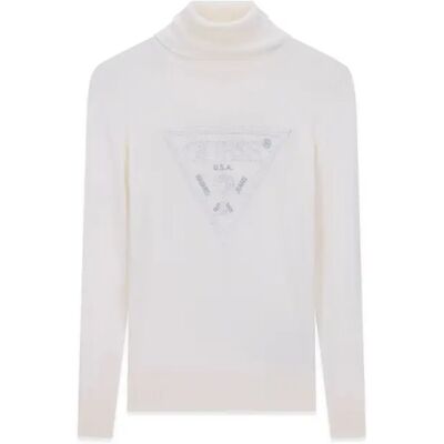 Pull à col roulé femme Guess Hallie Blanc M - Publicité Pull à col roulé femme Guess Hallie Blanc M - Publicité