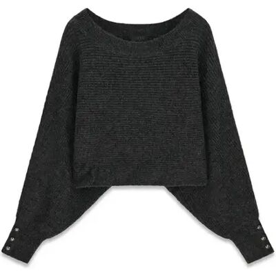 Pull à col bateau femme Guess Emily Noir S - Publicité Pull à col bateau femme Guess Emily Noir S - Publicité