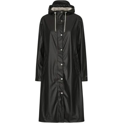 Veste imperméable silhouette épurée femme Ilse Jacobsen Hornbæk Noir 38 - Publicité Veste imperméable silhouette épurée femme Ilse Jacobsen Hornbæk Noir 38 - Publicité