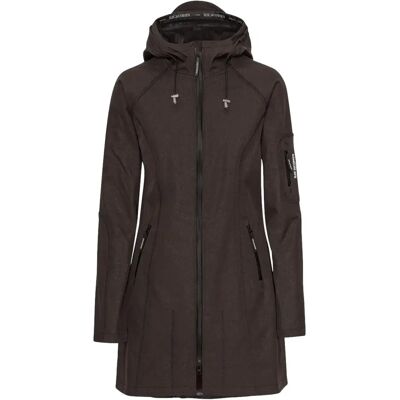 Manteau imperméable en softshell stretch et polaire femme Ilse Jacobsen Hornbæk Noir 42 - Publicité Manteau imperméable en softshell stretch et polaire femme Ilse Jacobsen Hornbæk Noir 42 - Publicité
