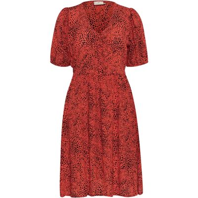 Robe femme KAFFE Liana Rouge 40 - Publicité Robe femme KAFFE Liana Rouge 40 - Publicité